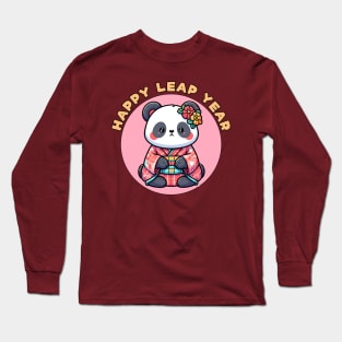 Leap year panda Long Sleeve T-Shirt